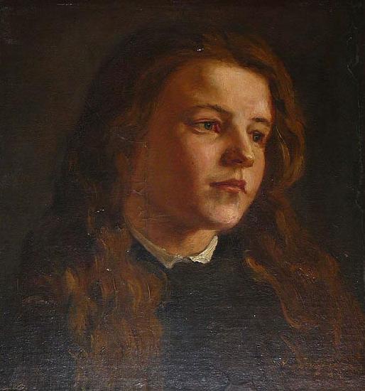 Knud Bergslien Julie painted in 1873 oil painting picture